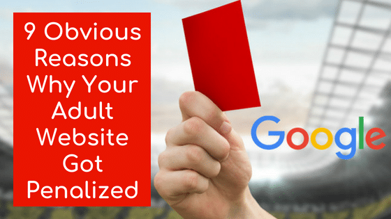 9 obvious reasons why your adult website got penalized by Google!